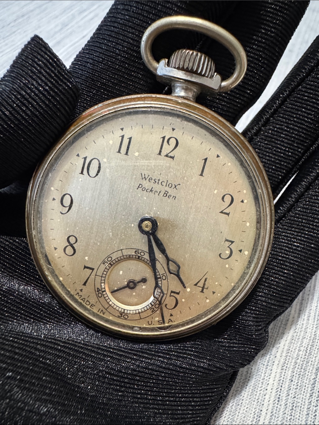 Working Westclox Pocket Ben Antique Pocket Watch